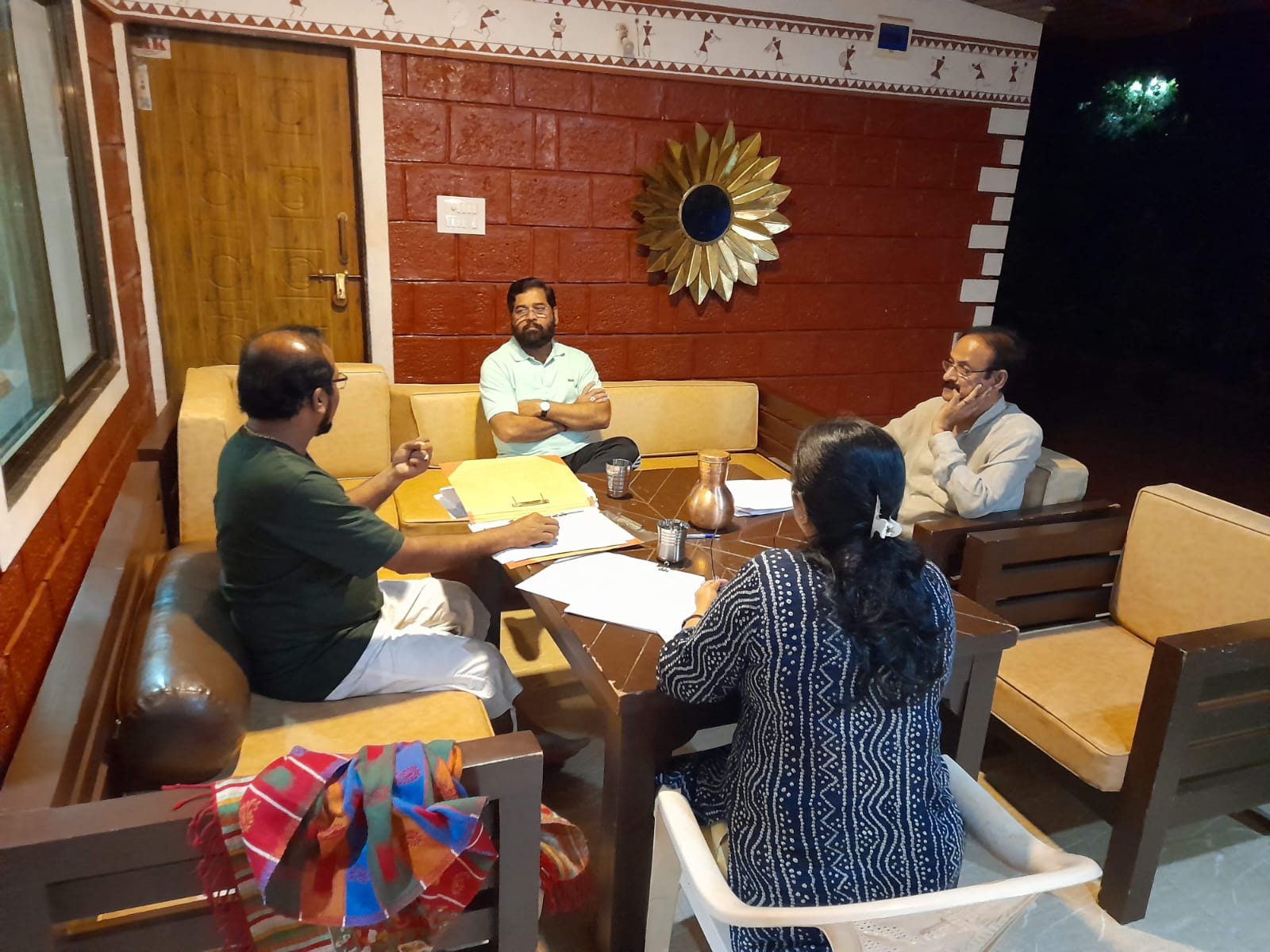With DCM Mr Eknath Shinde and Dr Pradeep Dhaval