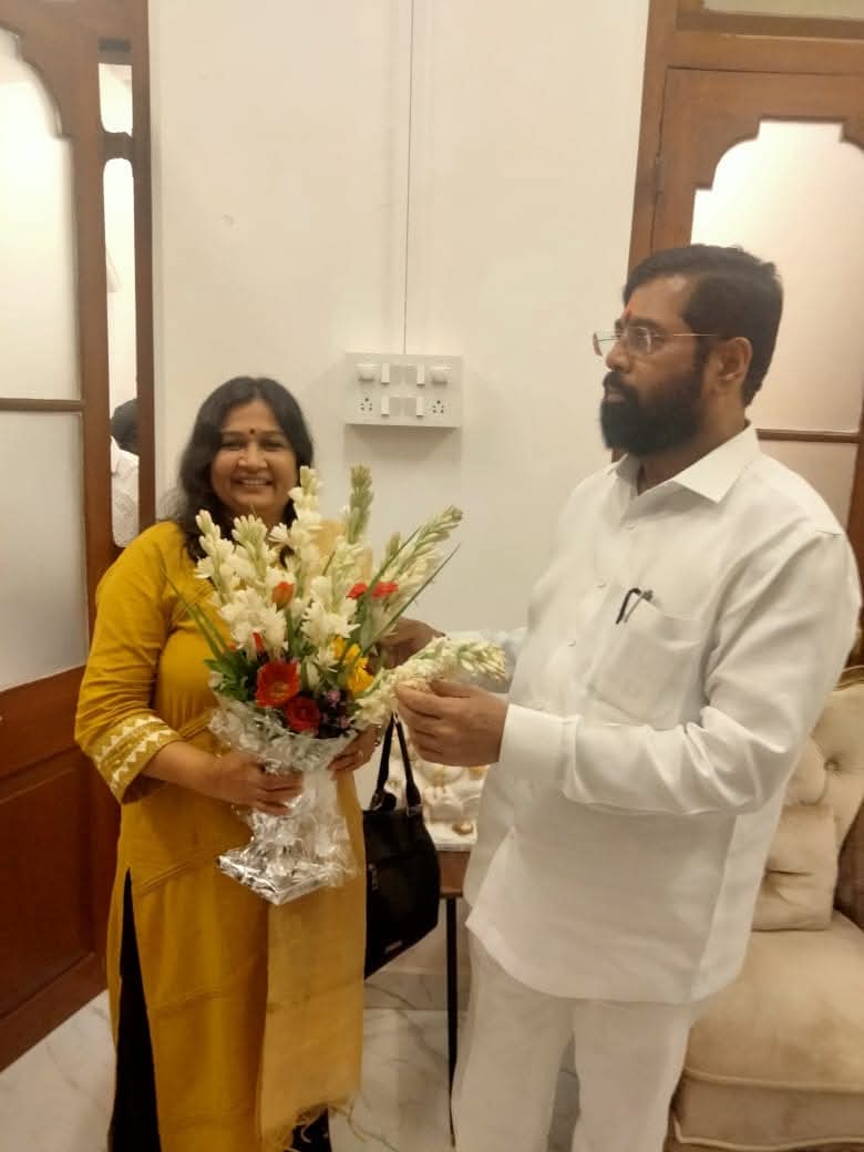 With Maharashtra DCM Eknath Shinde