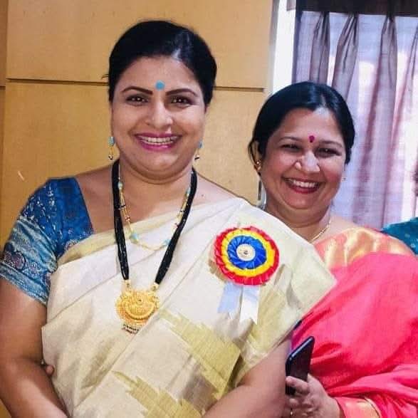 With actress supriya pathare
