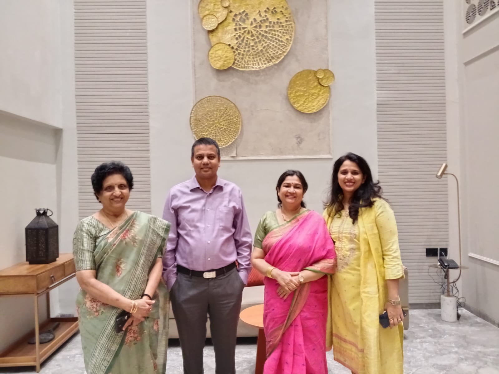 With JNPA chairman Govrav Dayal IRS Mrs.Dayal and Usha Desai 