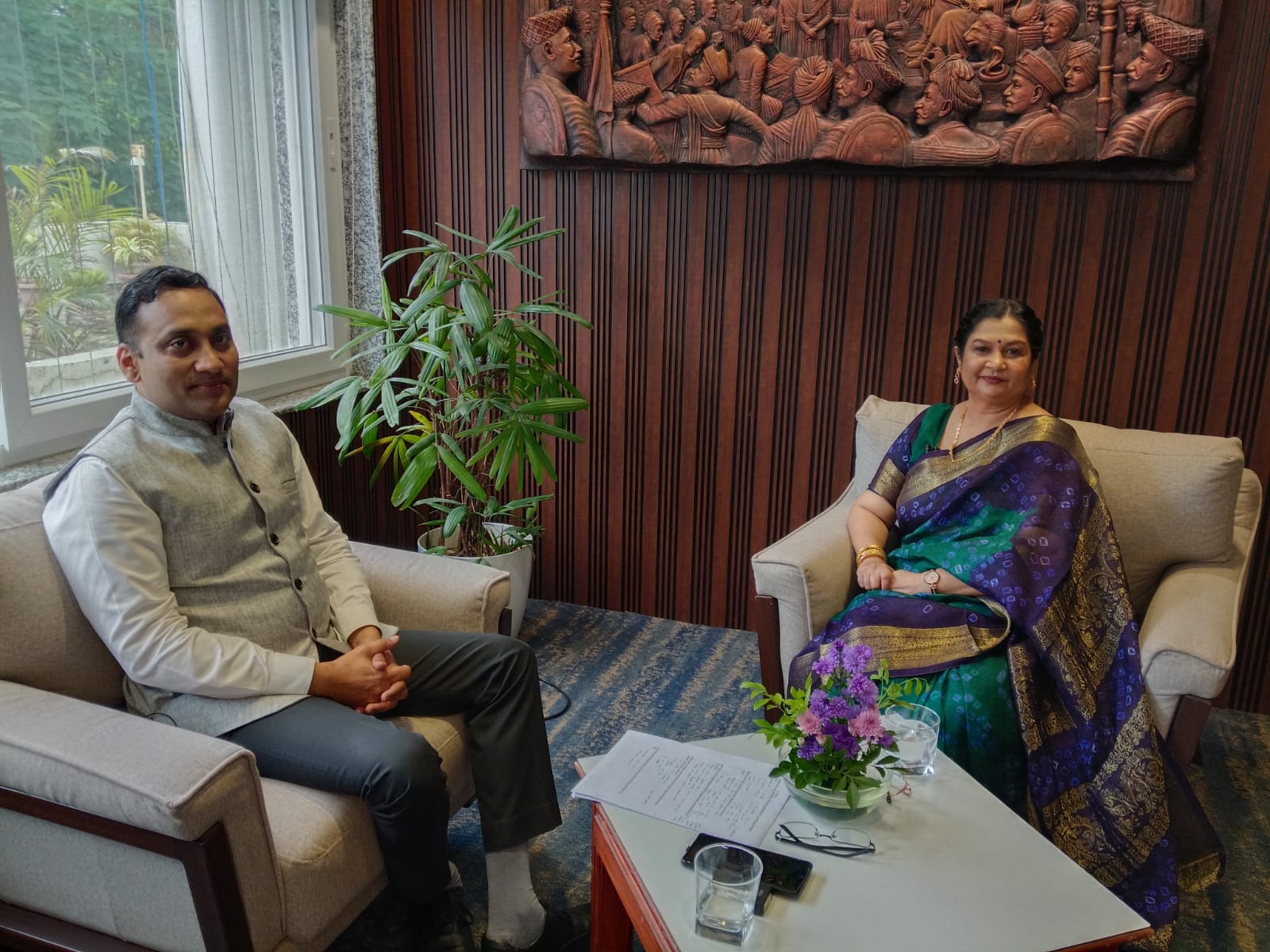 With Nashik Divisional Commissioner Dr. Rajendra Gedam