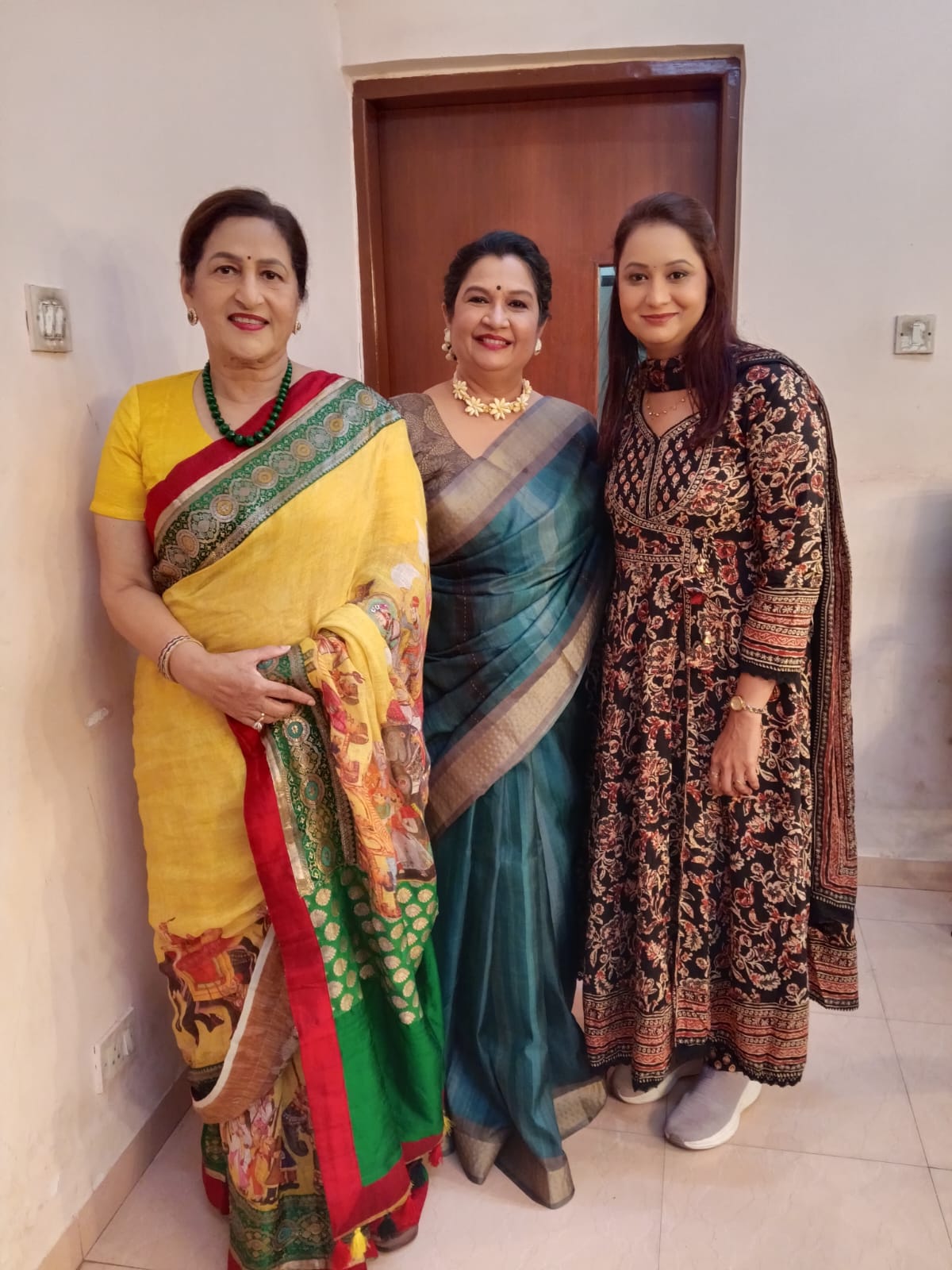News Reader Amruta Rao, Chaitali Kanitkar and Arundhati Bhalerao
