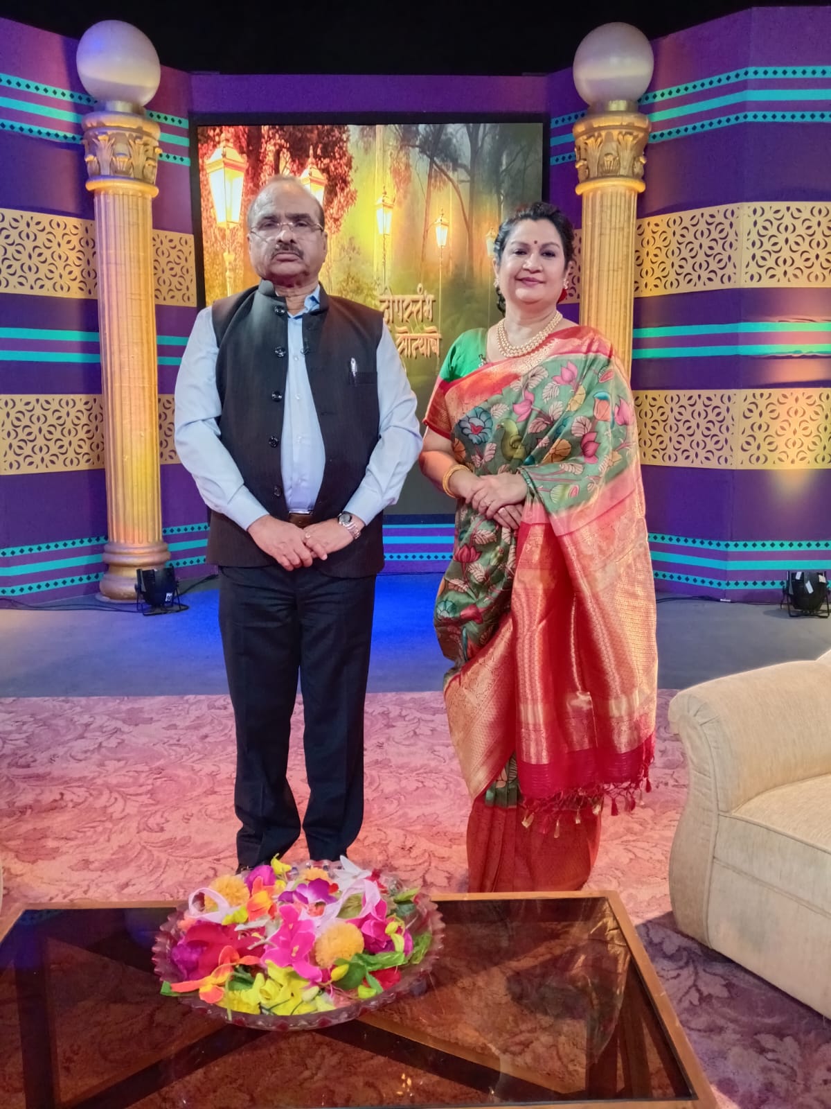 With retired IAS Shyam Vardhane